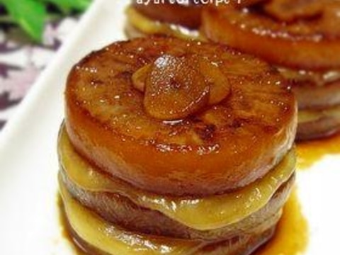 3階建のガーリックチーズ大根ステーキ♪